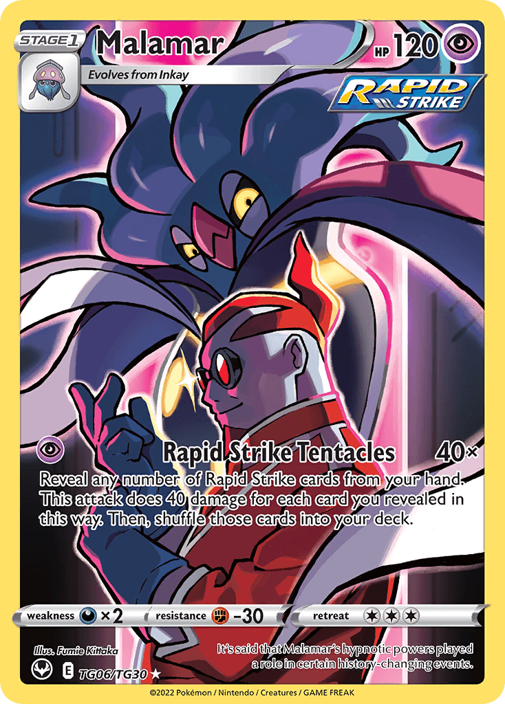 Malamar card in English
