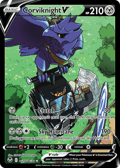 Corviknight V card in English
