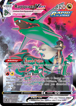 Rayquaza VMAX card in English