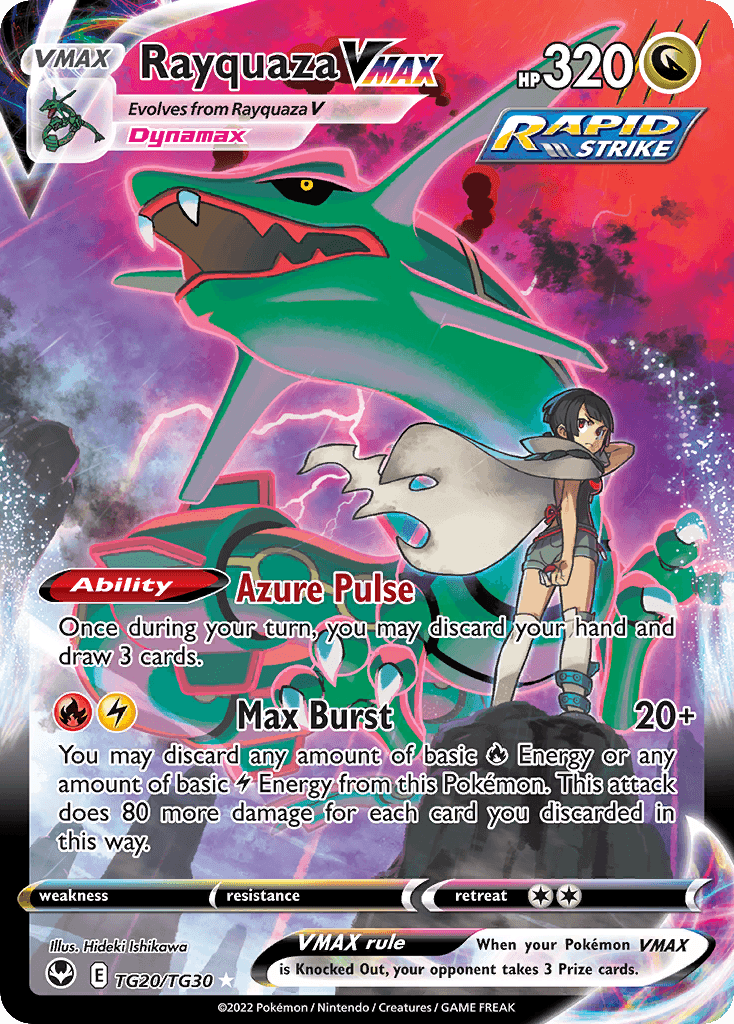 Rayquaza VMAX card in English