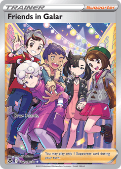 Friends in Galar card in English