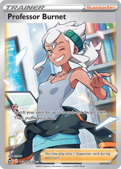 Professor Burnet card in English