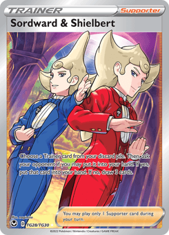 Sordward & Shielbert card in English