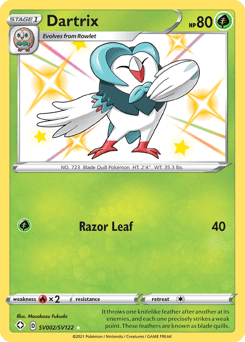 Dartrix card in English