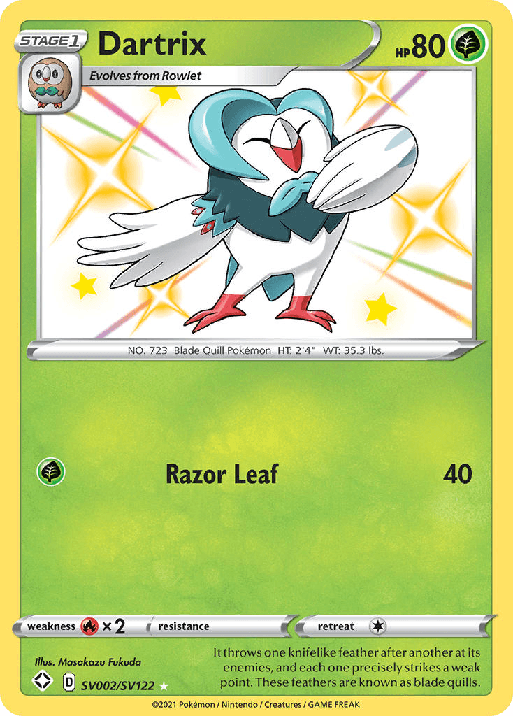 Dartrix card in English