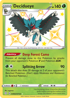 Decidueye card in English