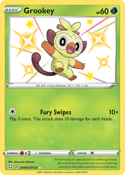 Grookey card in English