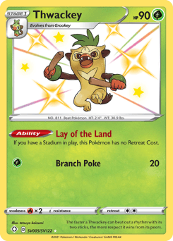 Thwackey card in English
