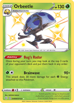 Orbeetle card in English