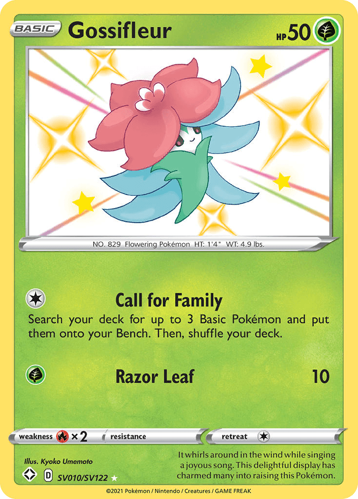 Gossifleur card in English