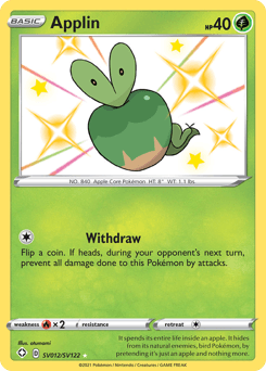 Applin card in English