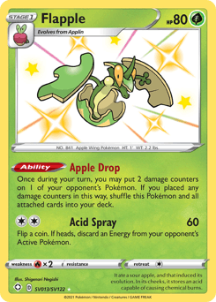Flapple card in English