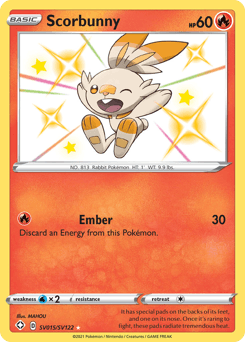 Scorbunny card in English