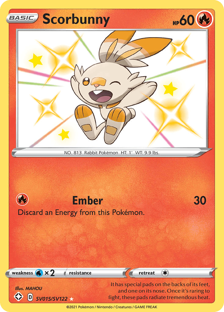 Scorbunny card in English