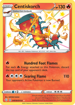 Centiskorch card in English