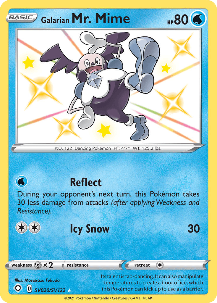 Galarian Mr. Mime card in English