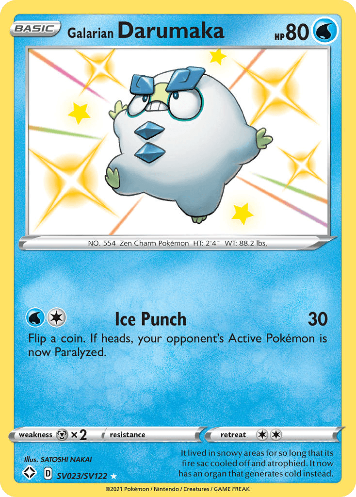Galarian Darumaka card in English