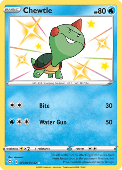 Chewtle card in English