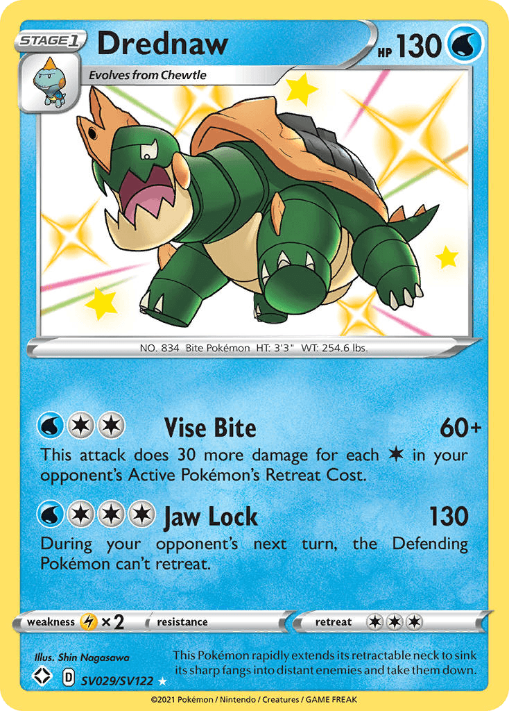 Drednaw card in English