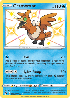 Cramorant card in English