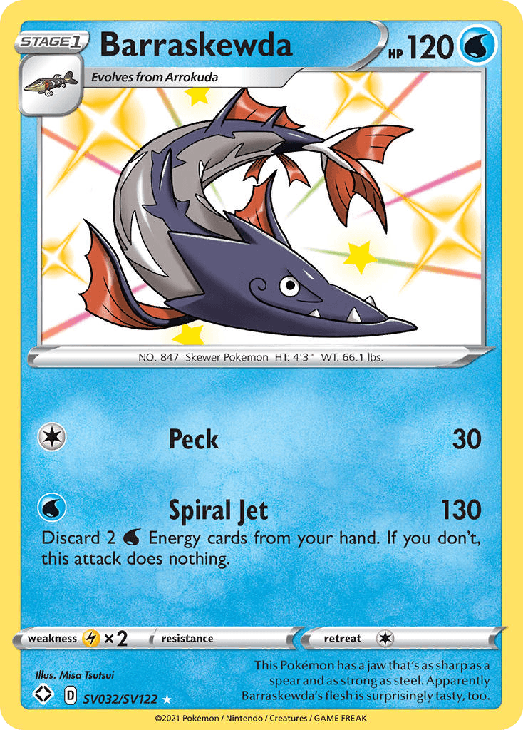 Barraskewda card in English