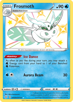 Frosmoth card in English