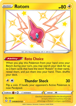 Rotom card in English