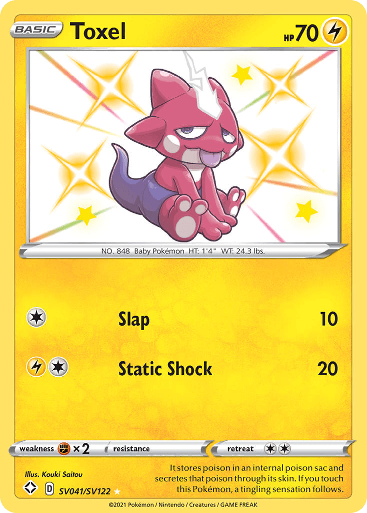 Toxel card in English