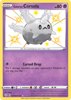 Galarian Corsola card in English