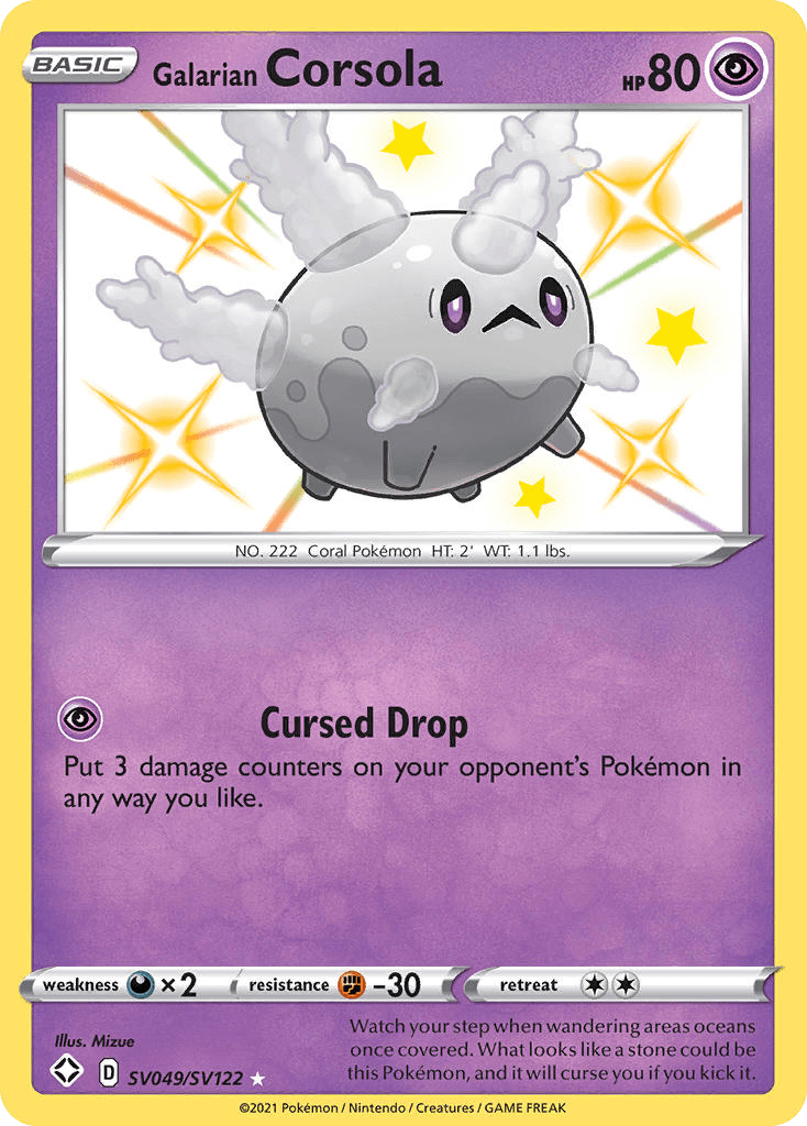 Galarian Corsola card in English