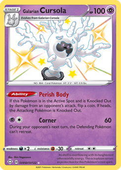 Galarian Cursola card in English