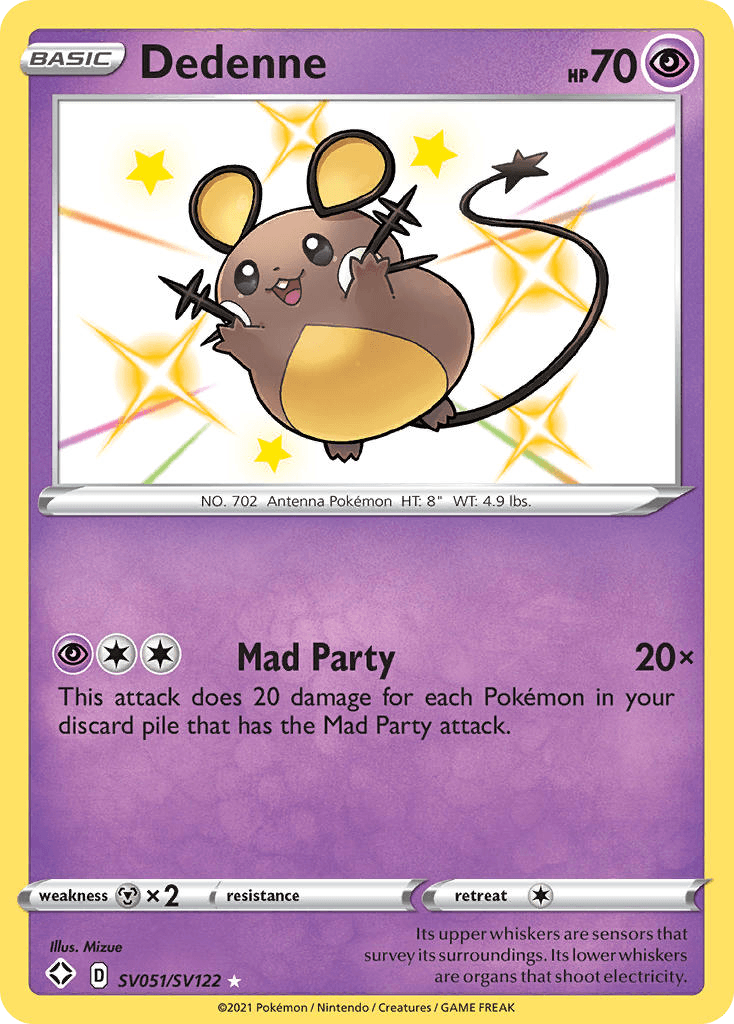 Dedenne card in English