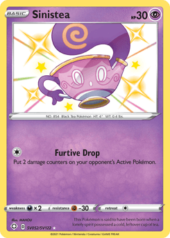 Sinistea card in English