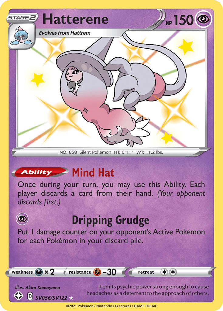 Hatterene card in English