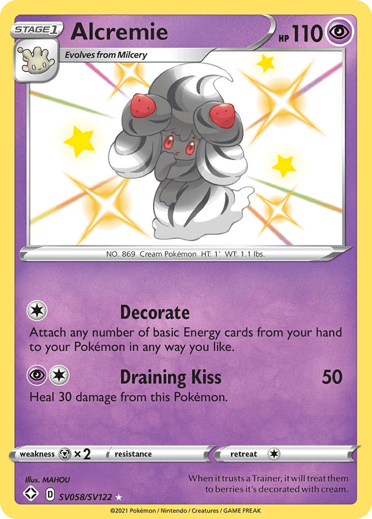 Alcremie card in English