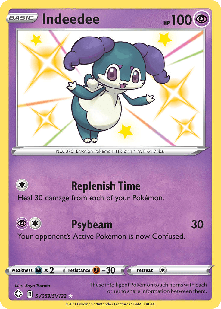 Indeedee card in English