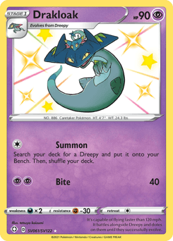 Drakloak card in English