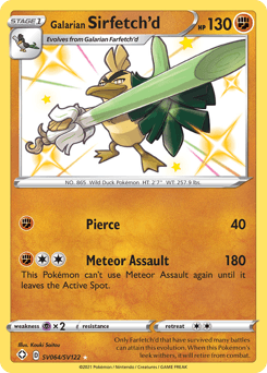 Galarian Sirfetch'd card in English