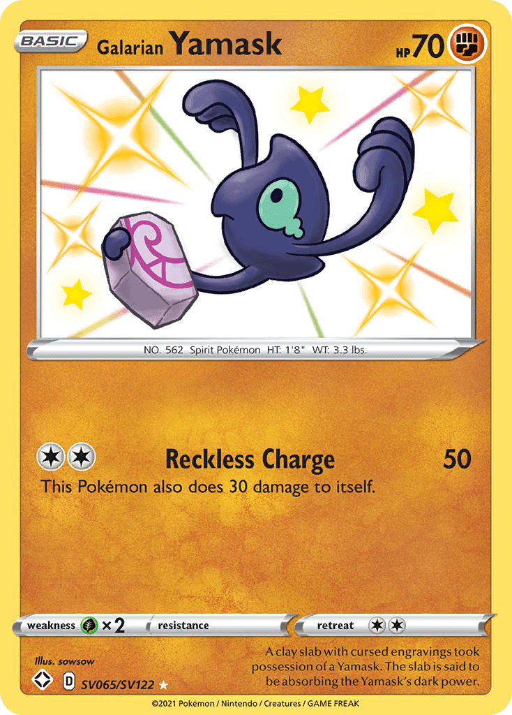 Galarian Yamask card in English