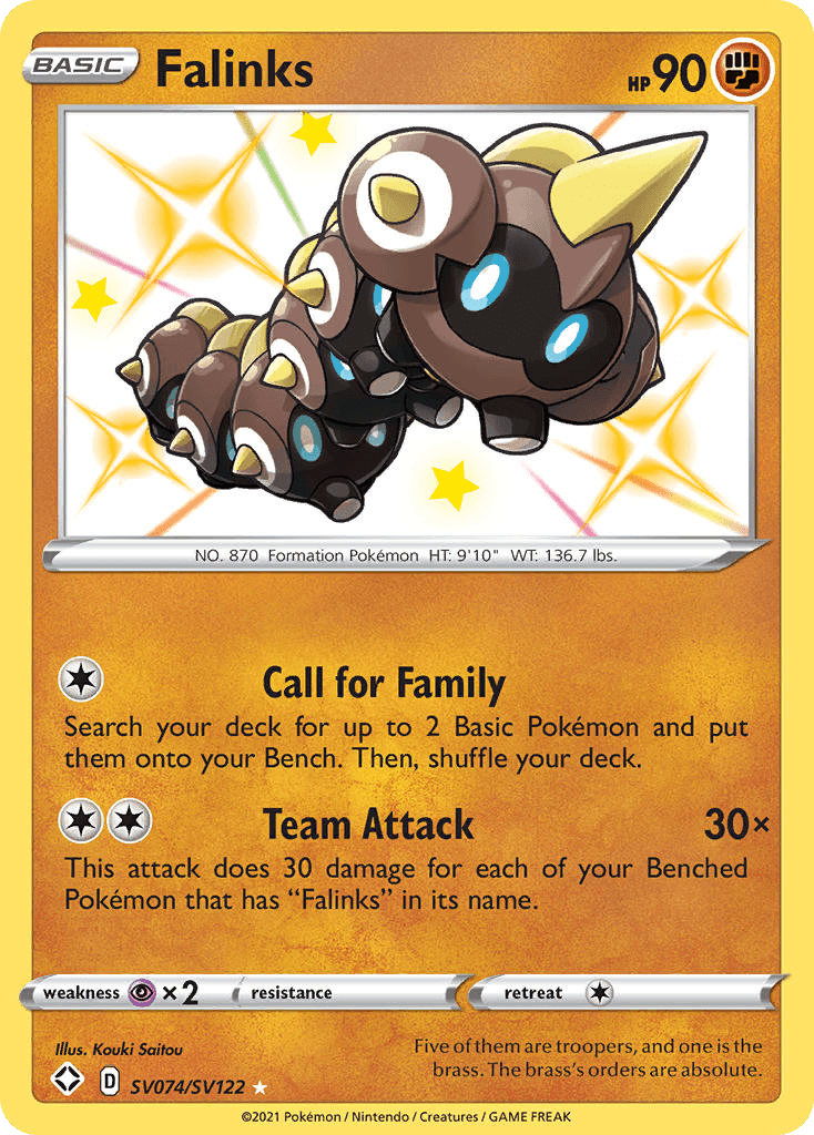 Falinks card in English