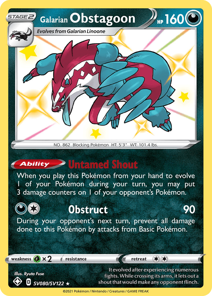 Galarian Obstagoon card in English