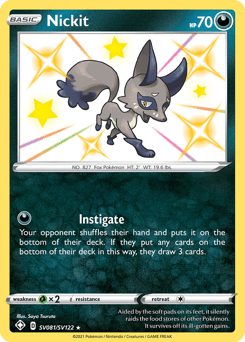 Nickit card in English