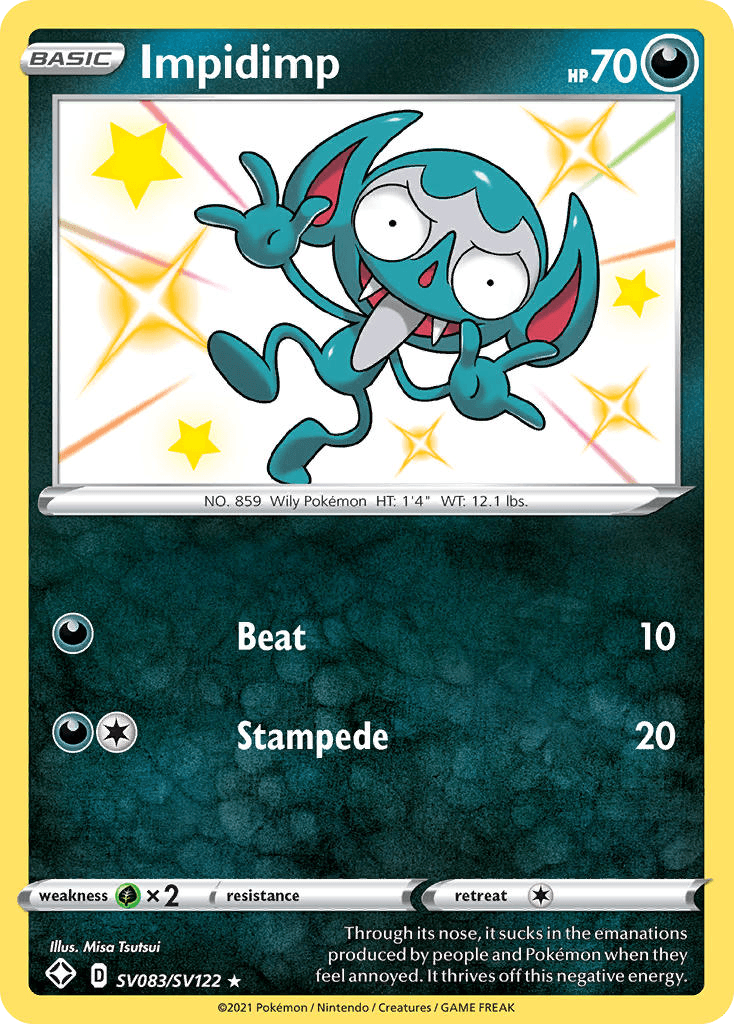 Impidimp card in English