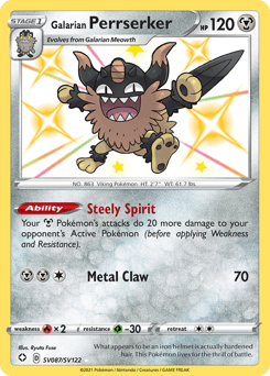 Galarian Perrserker card in English