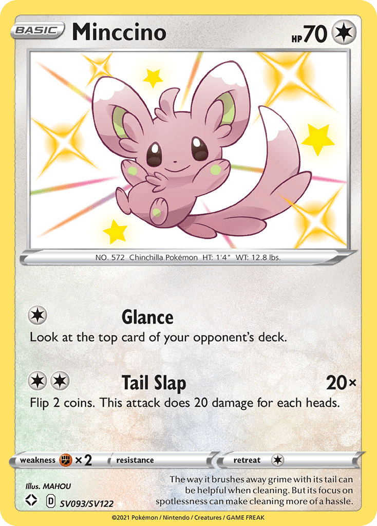 Minccino card in English