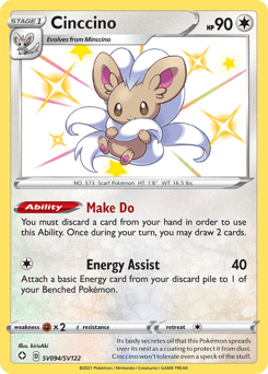 Cinccino card in English