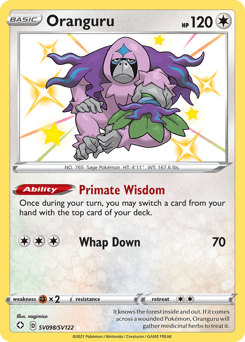 Oranguru card in English