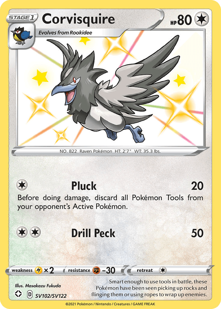 Corvisquire card in English