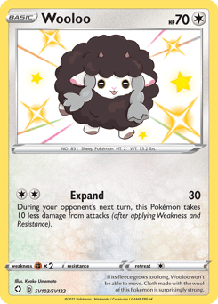 Wooloo card in English