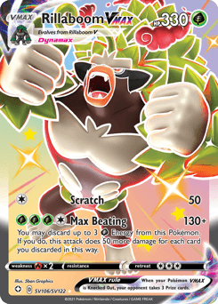 Rillaboom VMAX card in English
